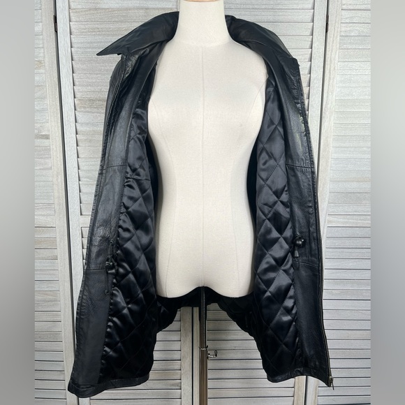 MODERN ESSENTIALS Vintage Leather Car Coat - Picture 3 of 4